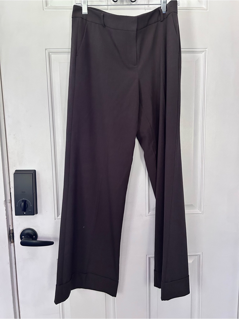 New York & Company Wide-Leg Pants in Dark Brown